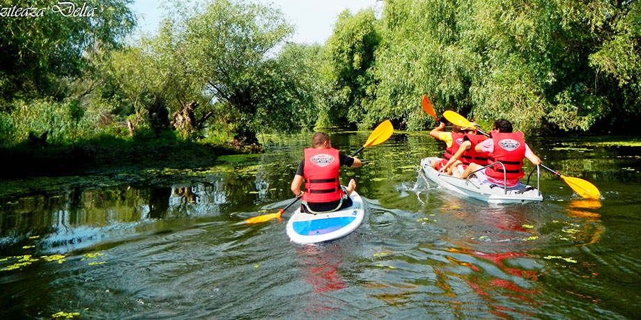 Cu caiacul in Delta